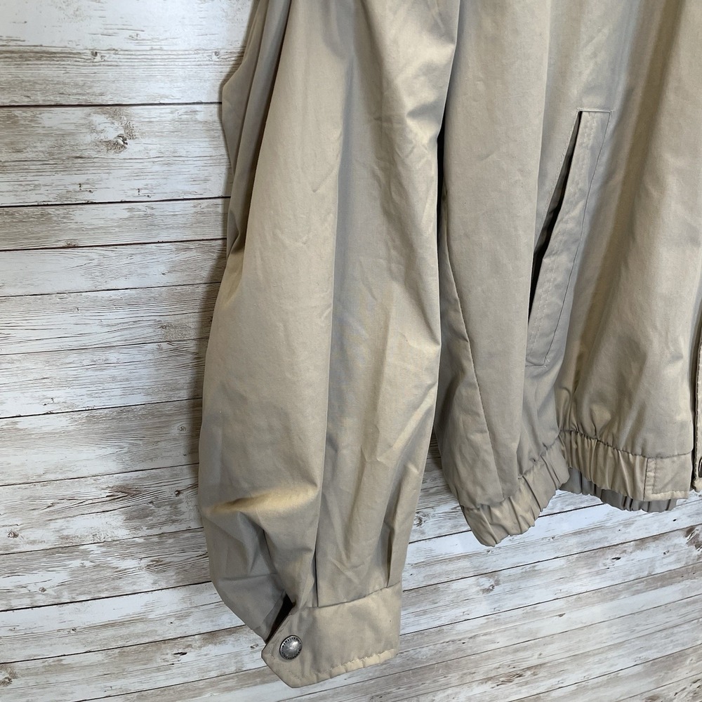 Vintage Members Only Mariner Mens 2X Jacket‎ Beige Full Zip Lined Windbreaker - Picture 10 of 16